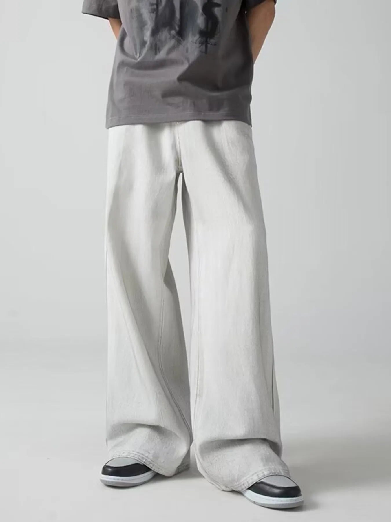 Men's Plus Size Wide Leg Pants