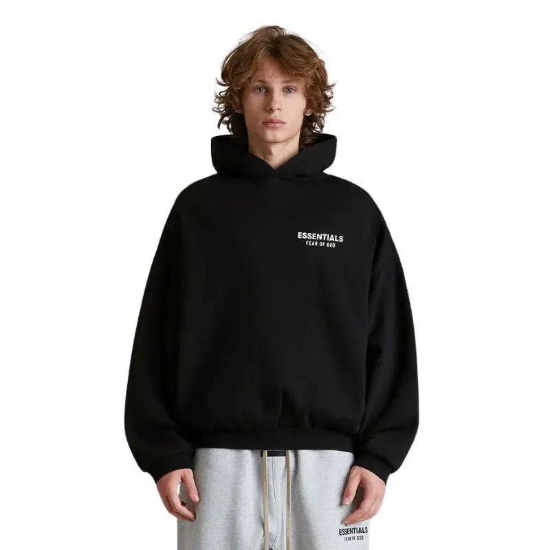 Fear of God Essentials - Fleece Hoodie (FW24 Holiday) Black Sonnys
