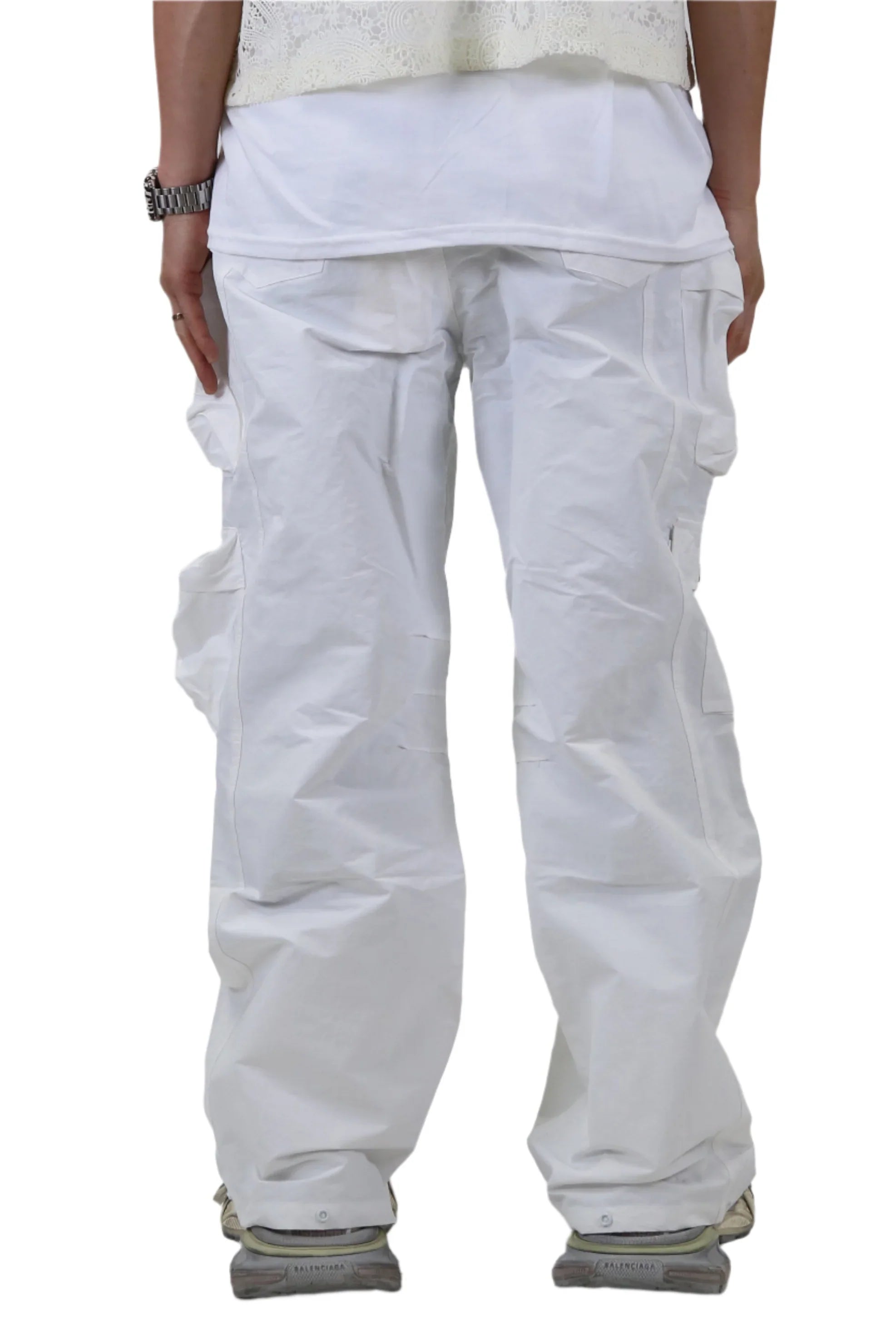 REVOL FINE TWILL NYLON BAGGY FIT CARGO PANTS